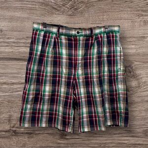 Polo Ralph Lauren Men's Plaid Pleated‎ Shorts Size 34